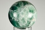 Polished Green, Blue & Purple Fluorite Sphere - Mexico #193298-1